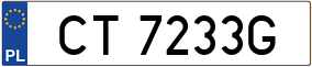 Trailer License Plate